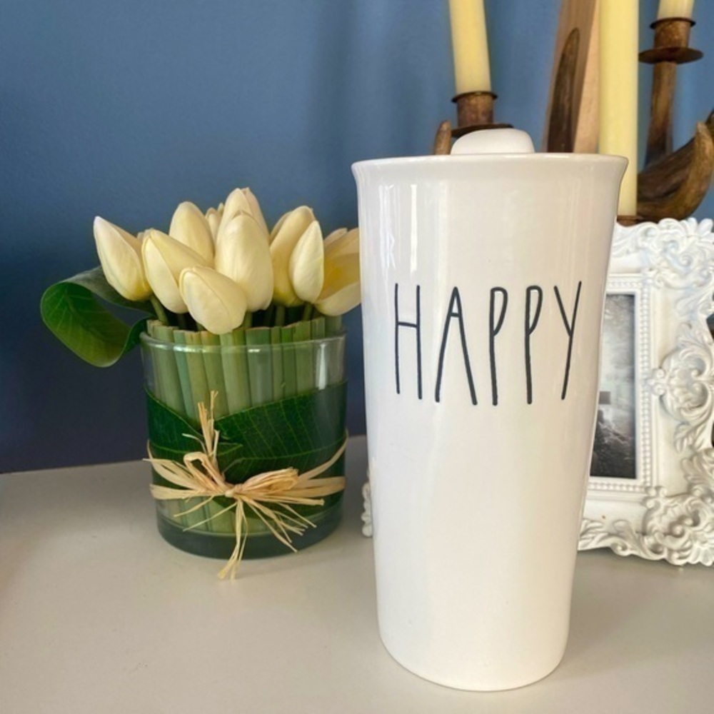 ⭐️RAE DUNN UNICORN! Happy Tumbler w/lid